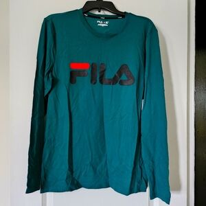 Fila Men's Logo Long Sleeve Tshirt